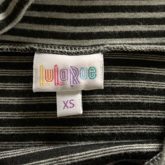 Super Cute Grey & Black Striped Pencil Skirt - Picture 3 of 6